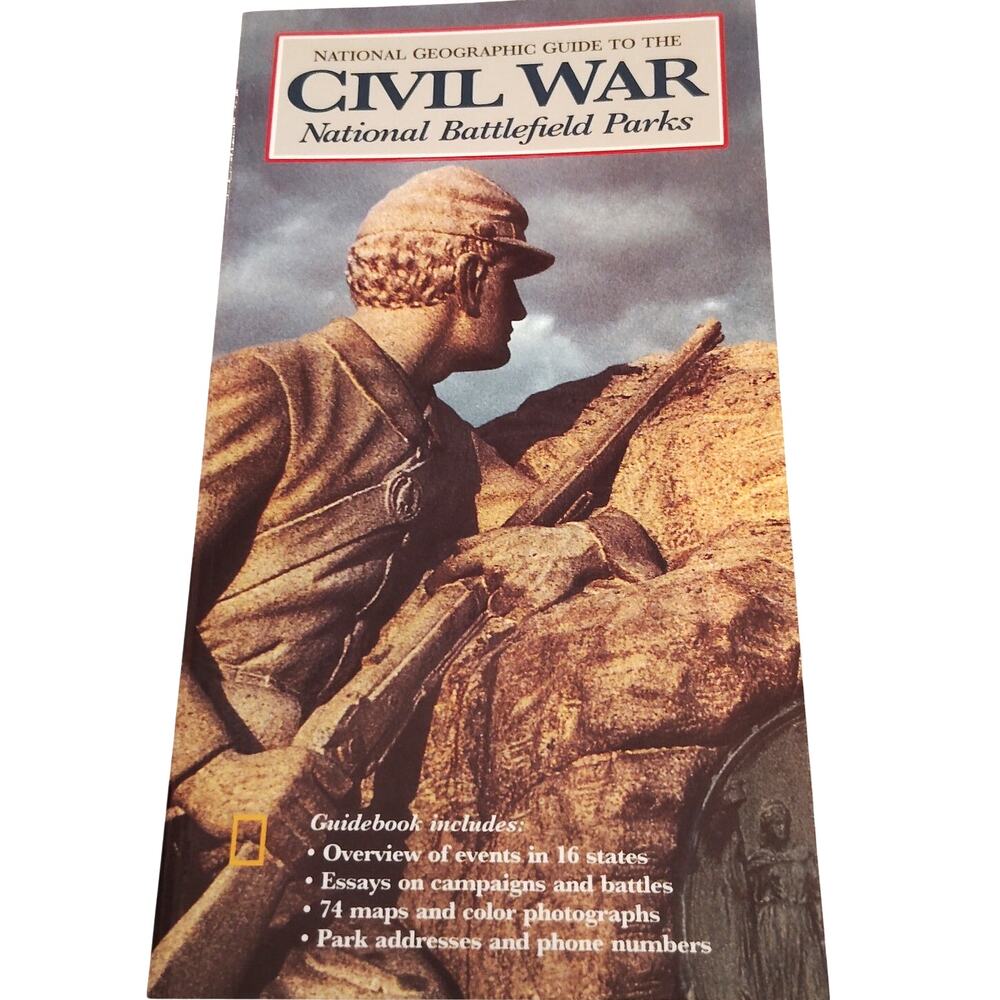 NatGeo Civil War Battlefield Parks 1992 Paperback LN National Park Guide History